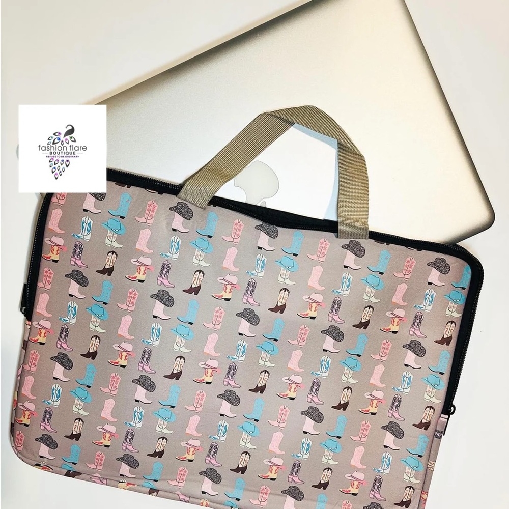 Multicolor Western Cowgirl Laptop Bag